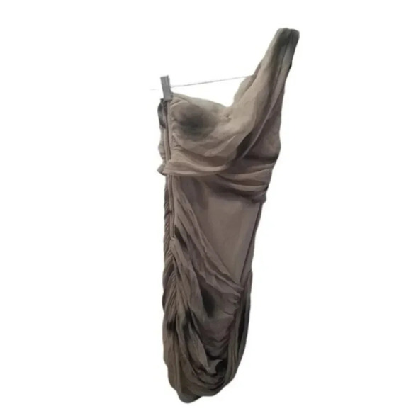 Alice +  Olivia Silk Draped Goddess Mini Dress Wrap XS - Picture 6 of 13
